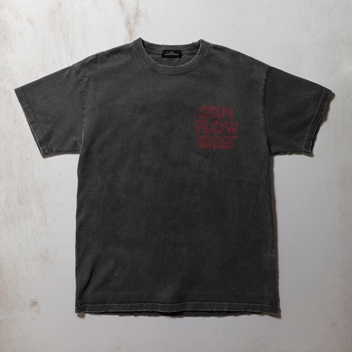 SUN FADED ROUDED STAR LOGO TEE