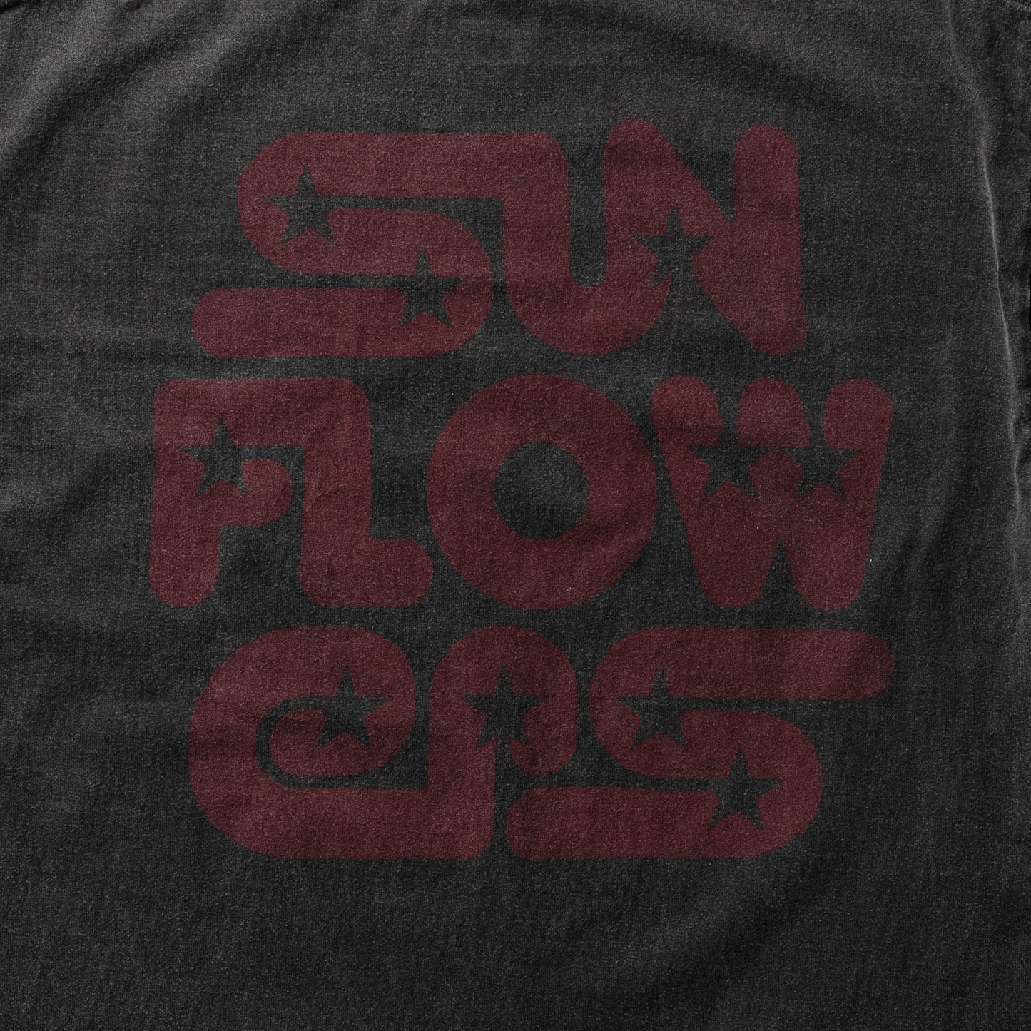 SUN FADED ROUDED STAR LOGO TEE