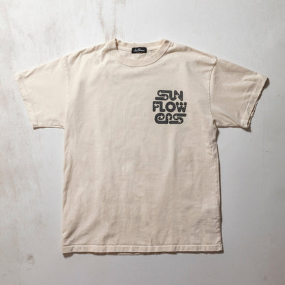 SUN FADED ROUDED STAR LOGO TEE