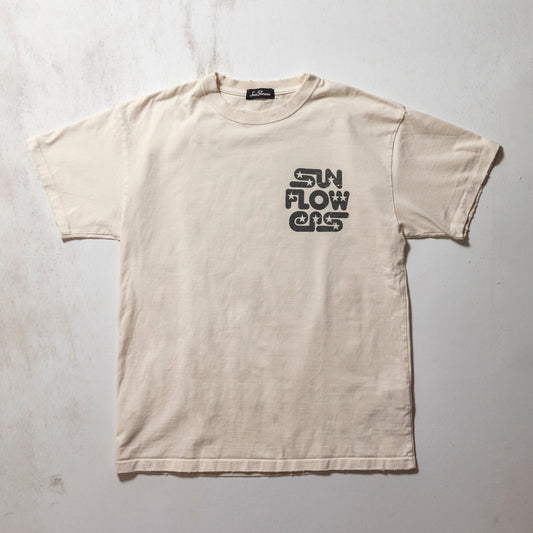 SUN FADED ROUDED STAR LOGO TEE