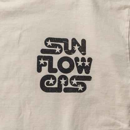 SUN FADED ROUDED STAR LOGO TEE