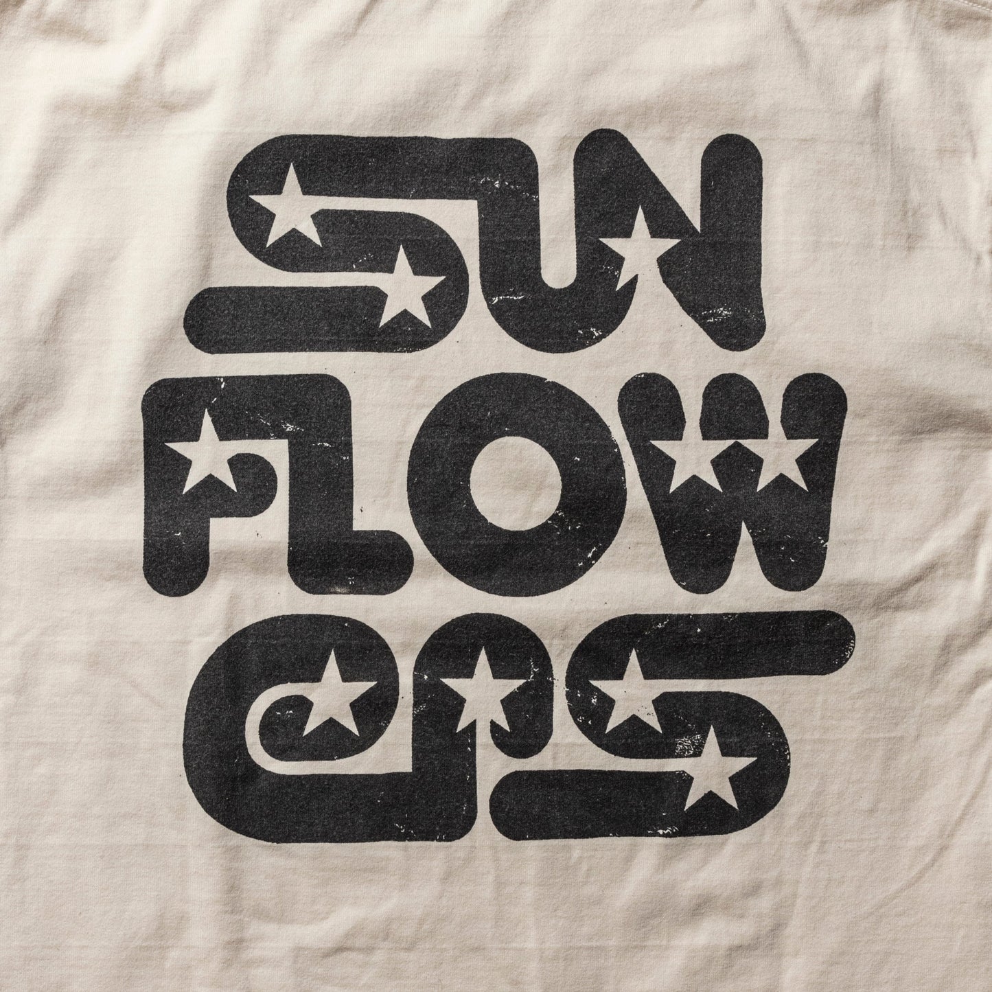SUN FADED ROUDED STAR LOGO TEE