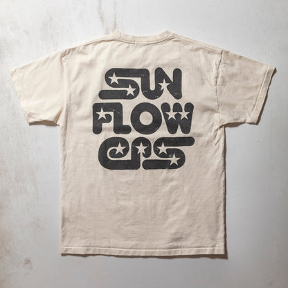 SUN FADED ROUDED STAR LOGO TEE